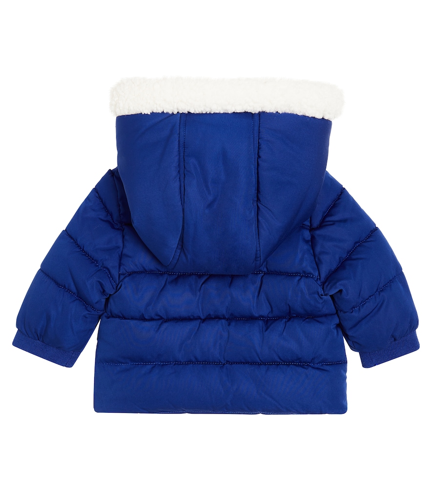 Baby faux shearling-trimmed down jacket