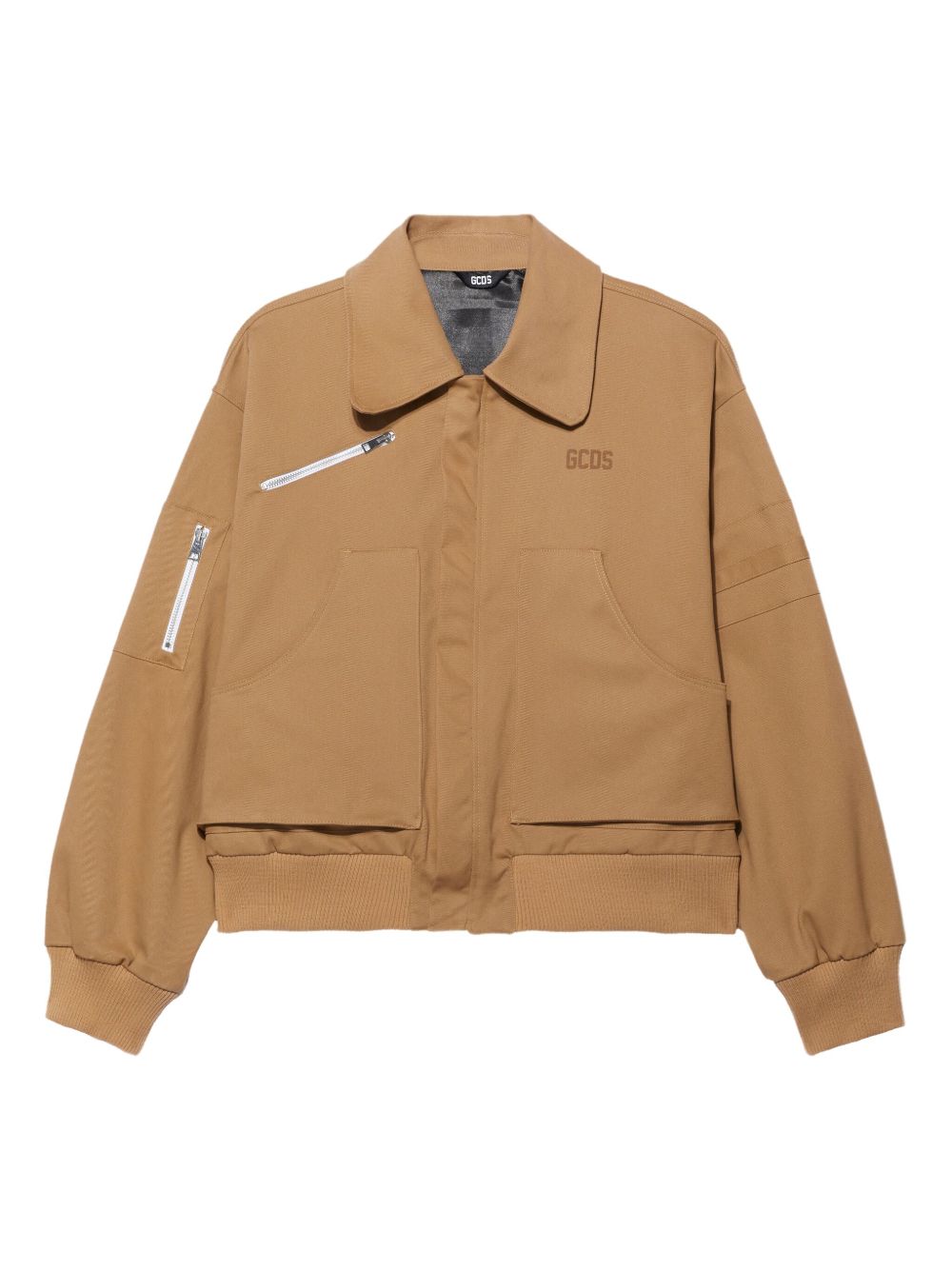 GCDS canvas shirt jacket - Neutrals