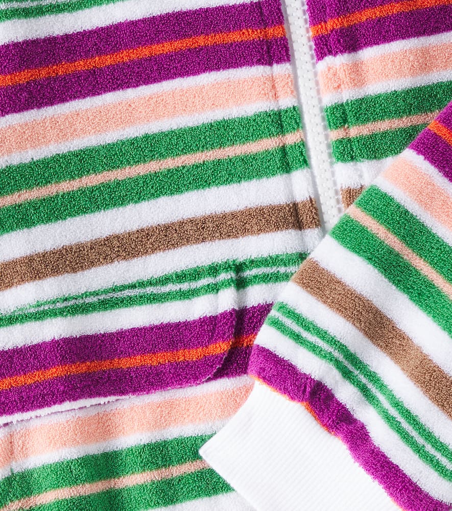 Molo Malika striped cotton-blend jacket