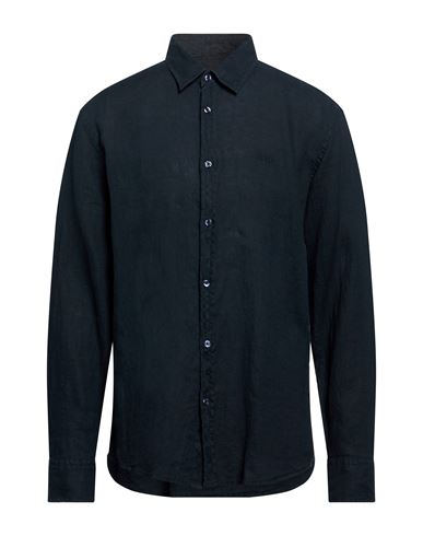 Man Shirt Navy Size S Linen