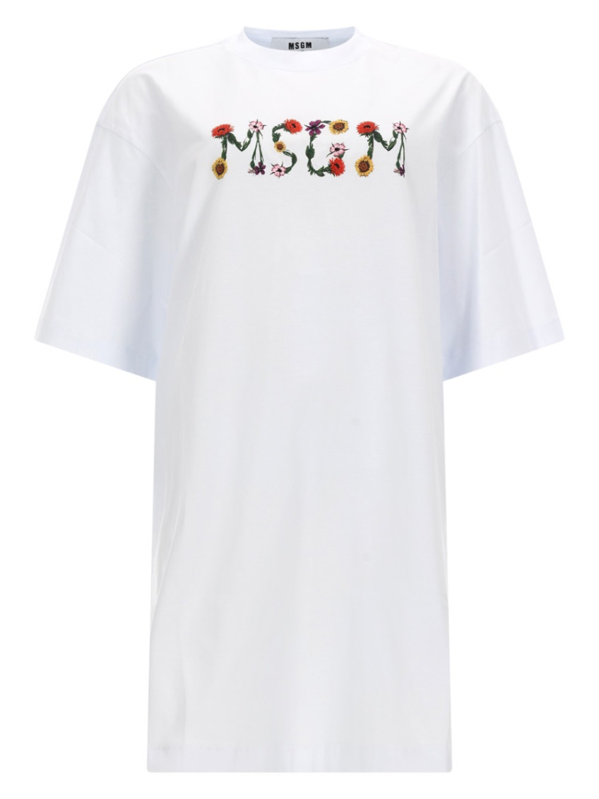 MSGM - short sleeve crew neck cotton top