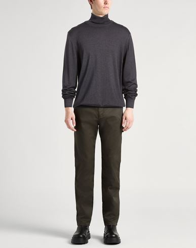 Man Turtleneck Charcoal Size 46 Virgin Wool