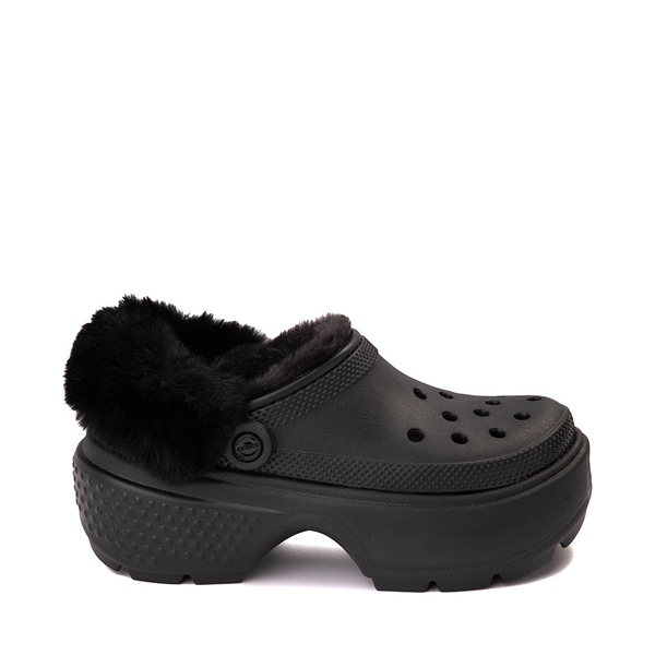 Crocs Stomp Lined Platform Clog - Black