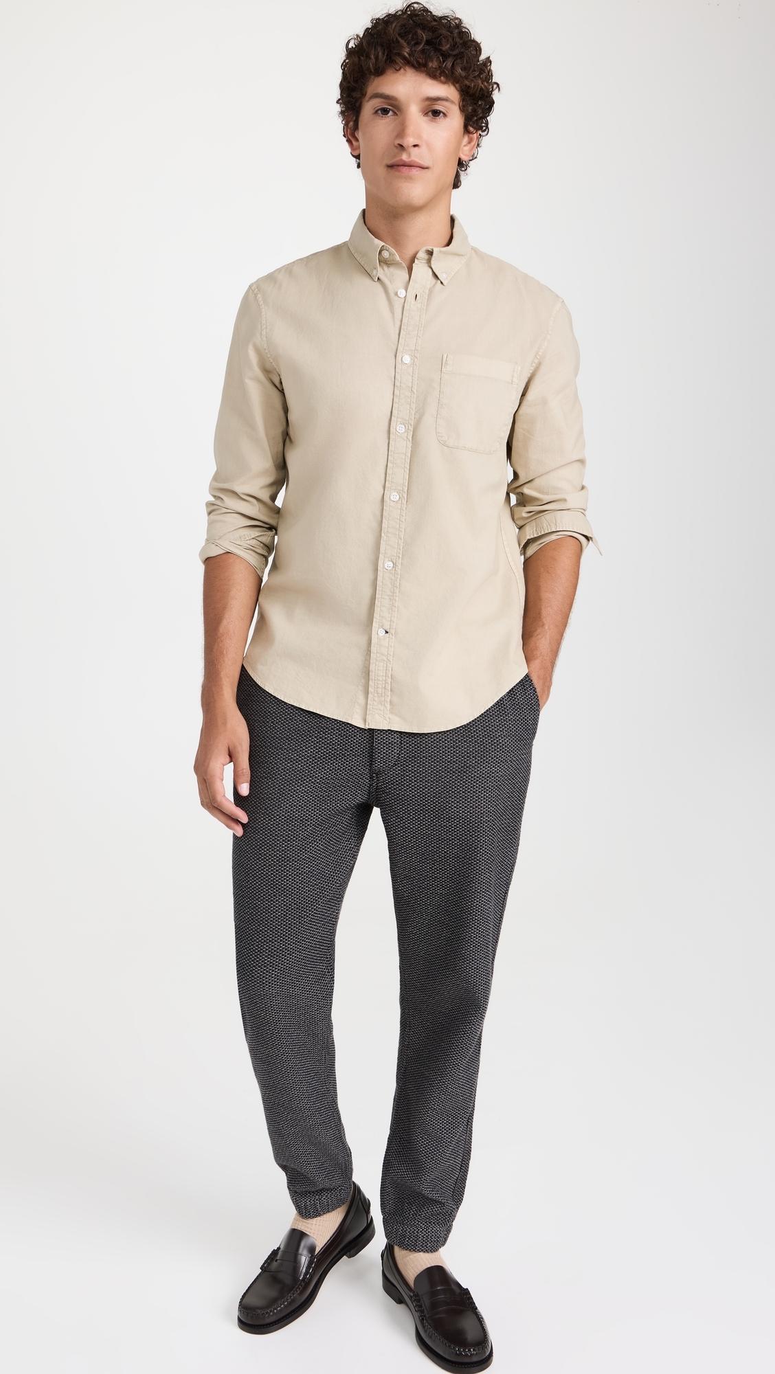 Apres Pants Charcoal Sashiko
