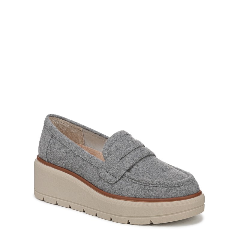 Women's Nice Day Max Platform Loafers (Light Grey Fabric)