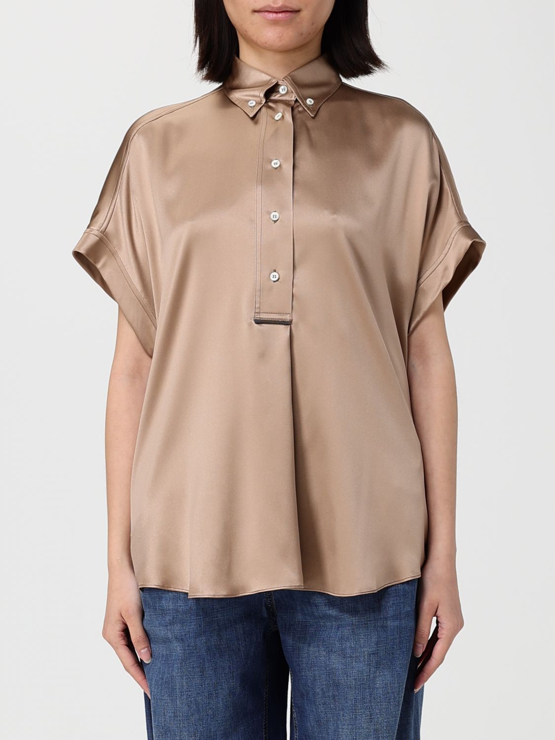 Shirt BRUNELLO CUCINELLI Woman color Kaki