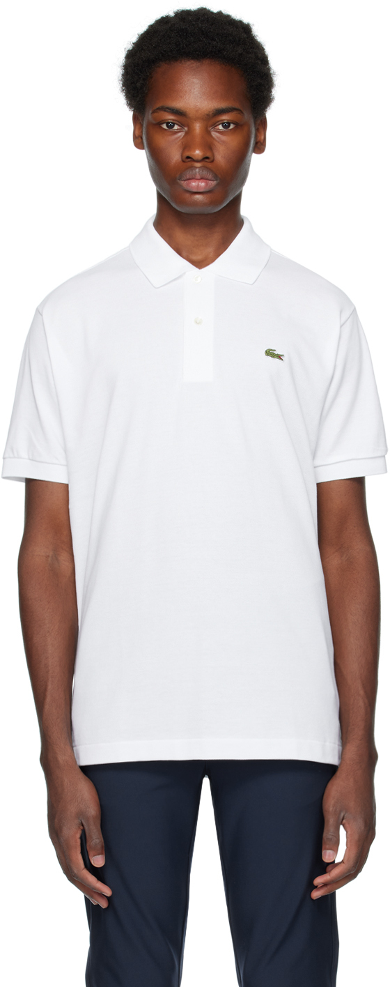 Lacoste White Original Polo