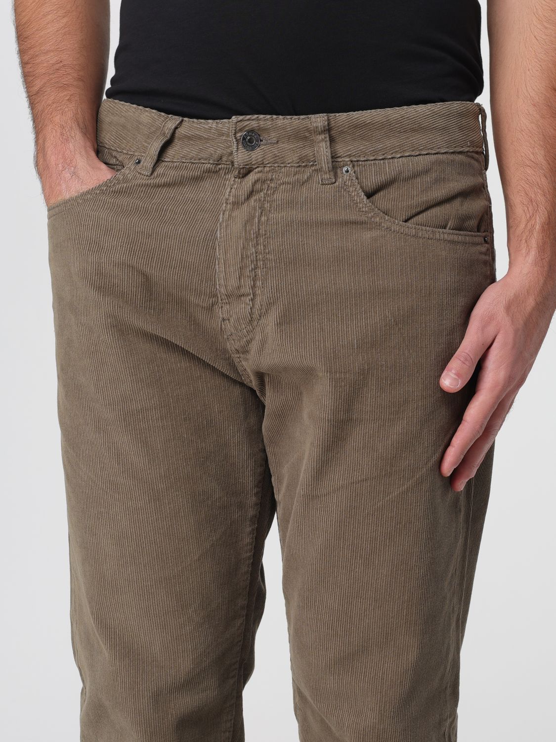 Pants Men color Green