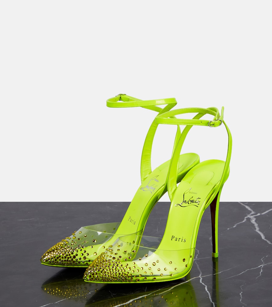 Christian Louboutin Spikaqueen 100 embellished pumps
