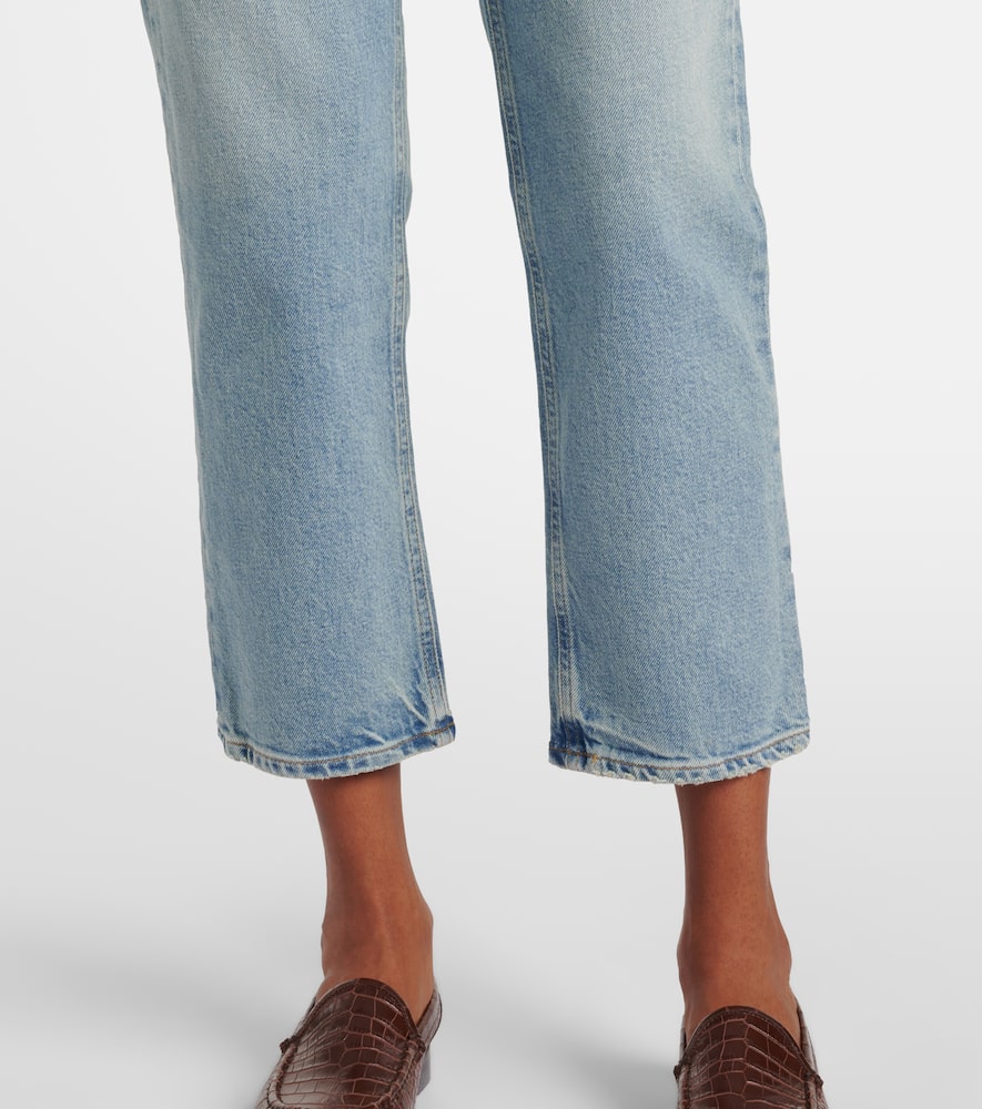 Agolde 90s Pinch Waist Crop high-rise straight jeans