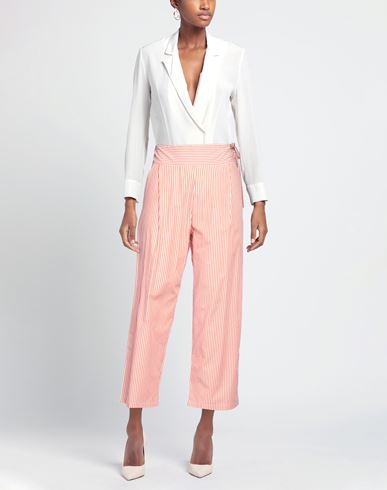Woman Pants Orange Size 6 Cotton