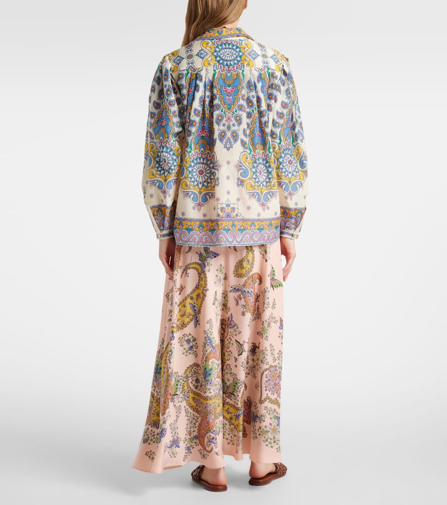 Paisley cotton and silk shirt