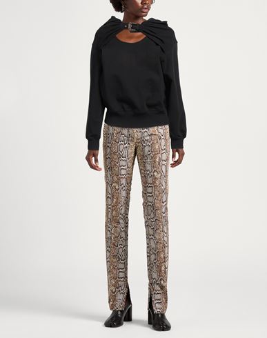 Versace Jeans Couture Woman Sweatshirt Black Size M Cotton, Elastane