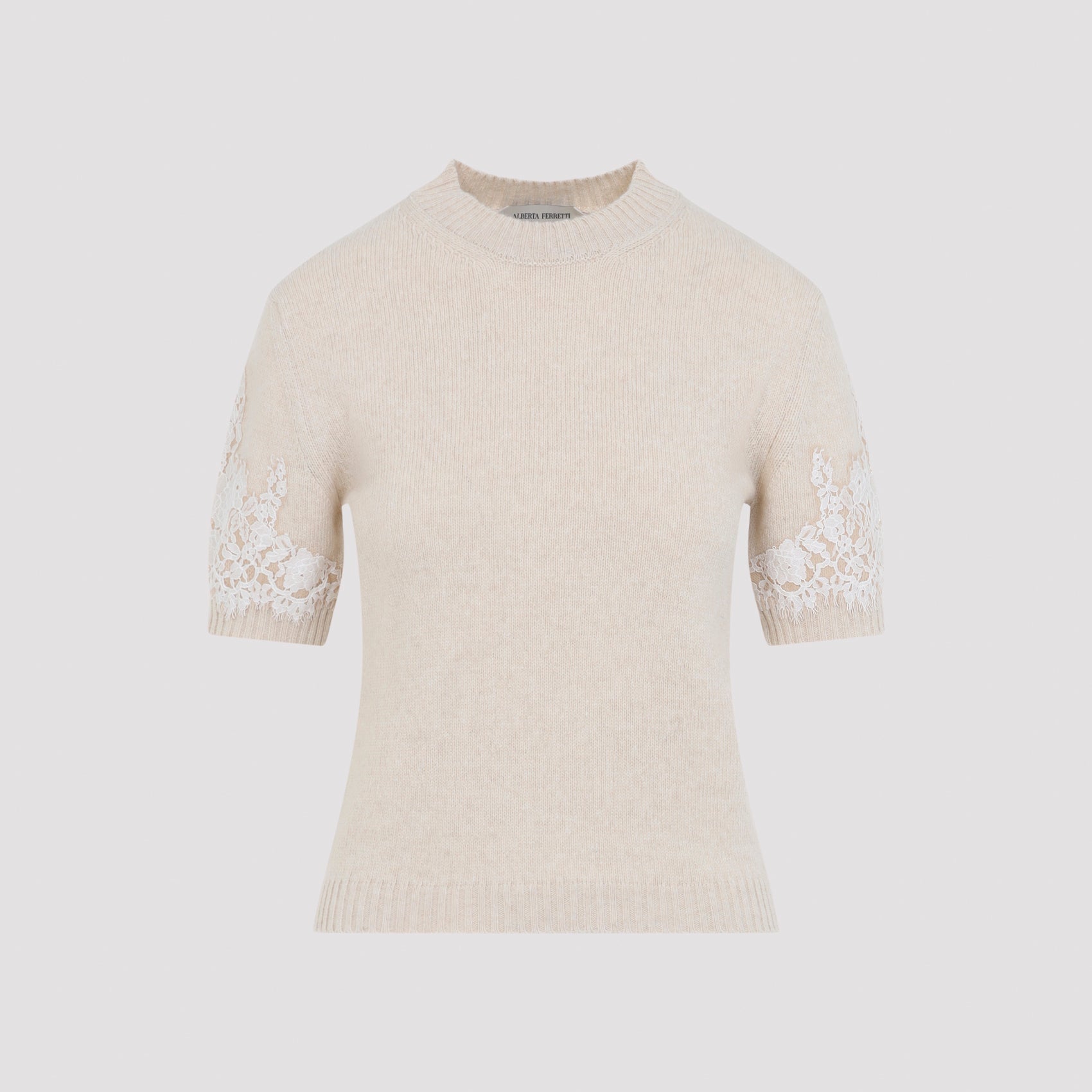 Cashmere & Camel Knit T-Shirt