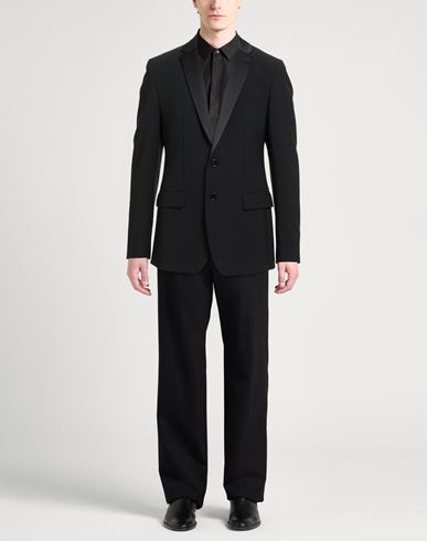 Man Blazer Black Size 38 Polyester, Wool, Elastane