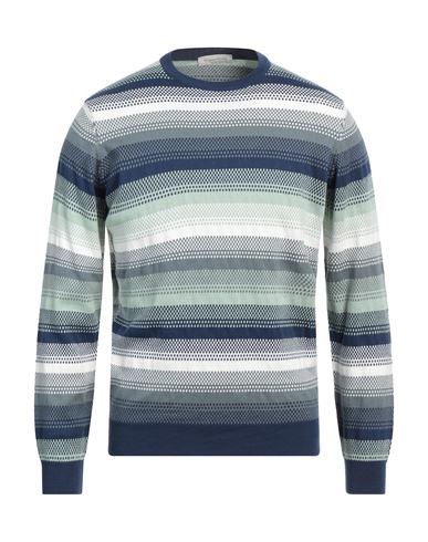 Rossopuro Man Sweater Navy Size 4 Cotton