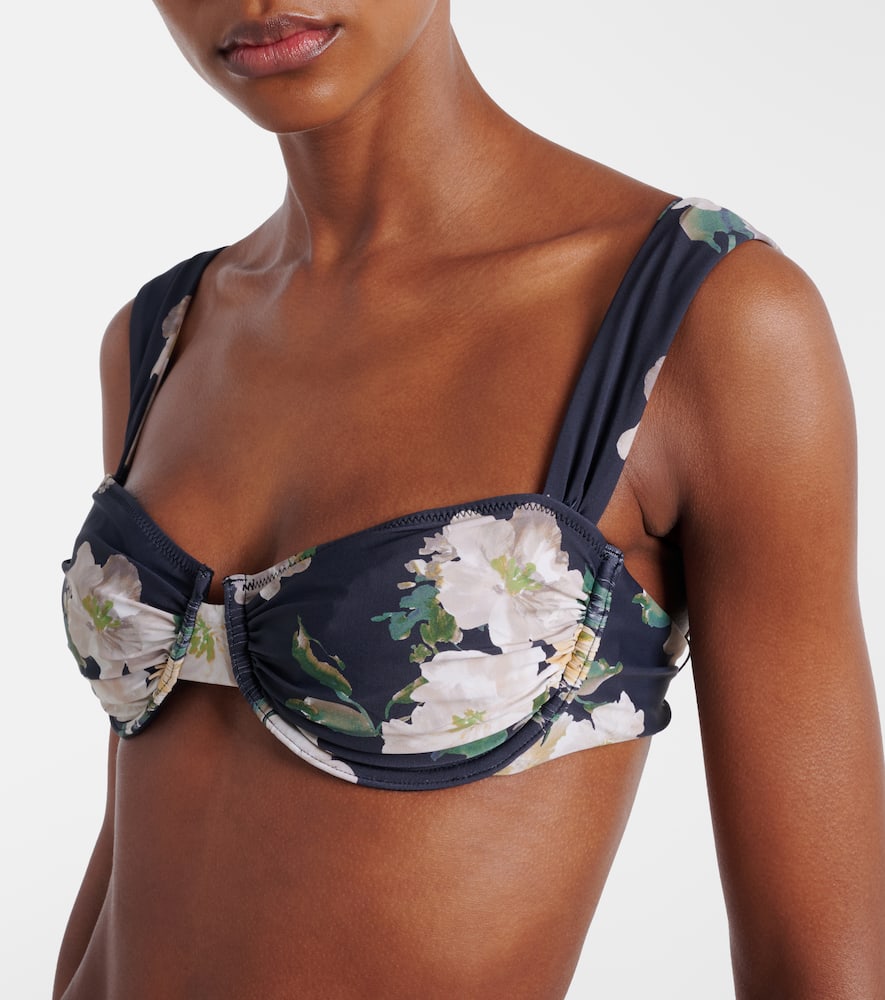 Liz floral bikini top
