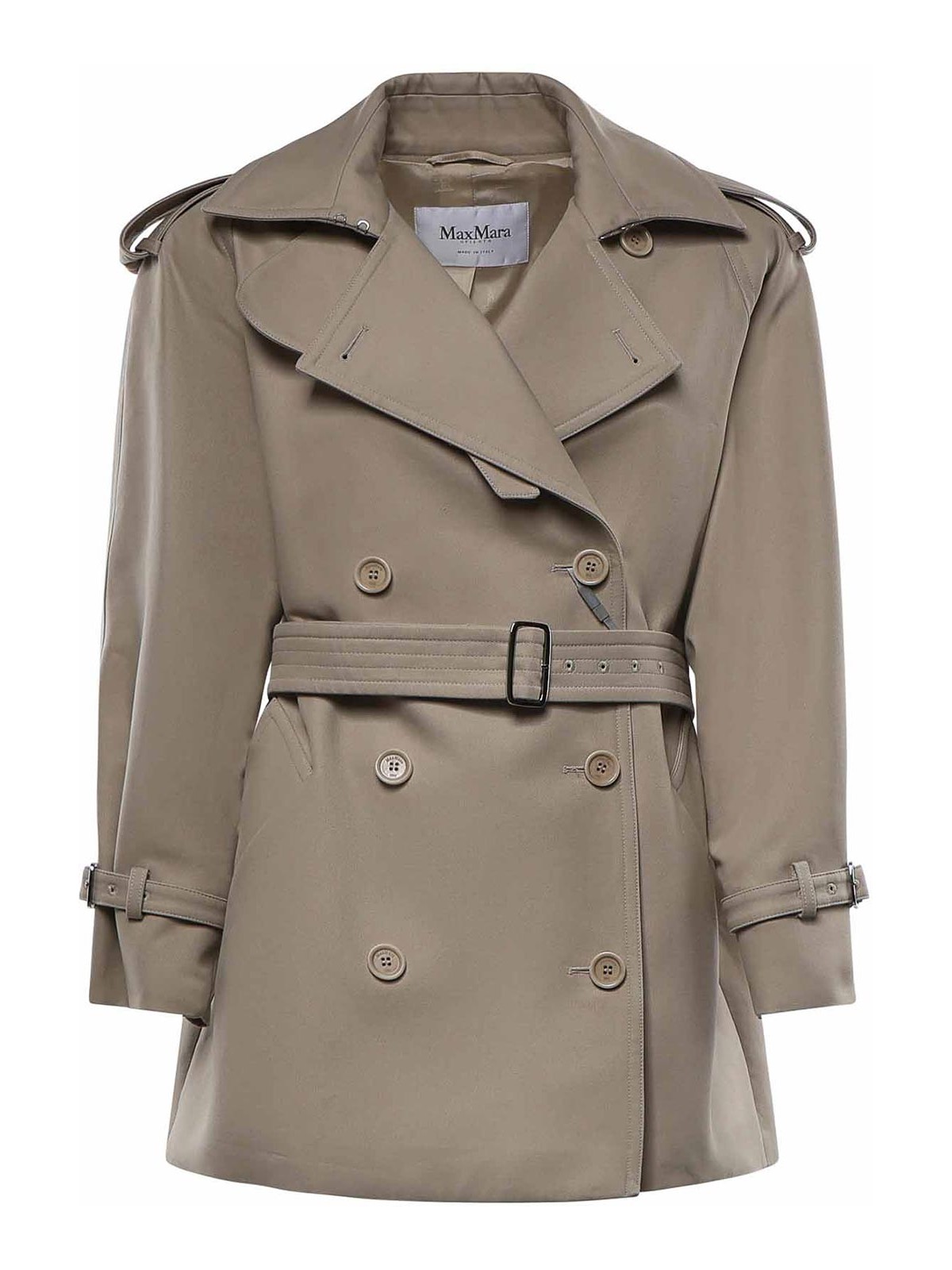Cropped Cotton Duster Coat