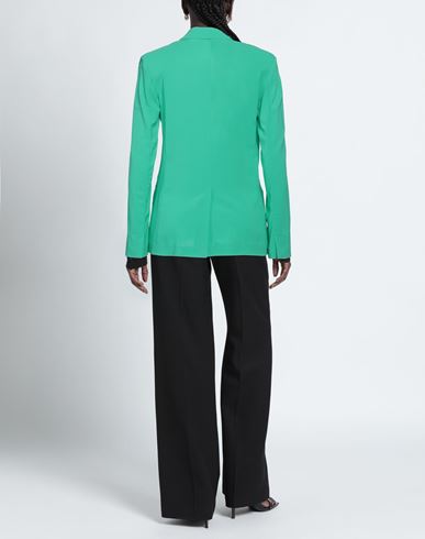 Jucca Woman Blazer Emerald green Size 6 Viscose, Elastane