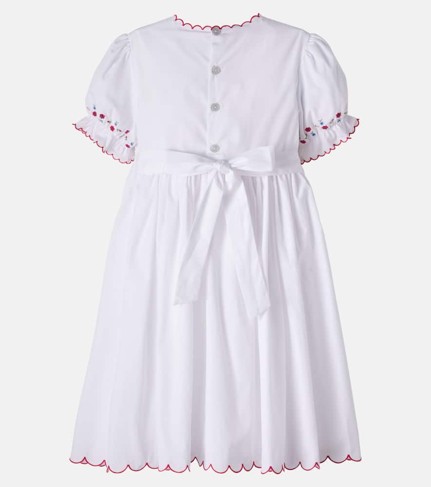Delilah smocked cotton dress