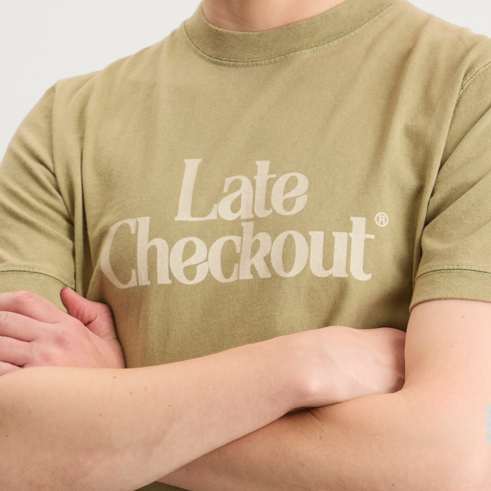 Men's Logo Vintage Ringer T-Shirt in Green