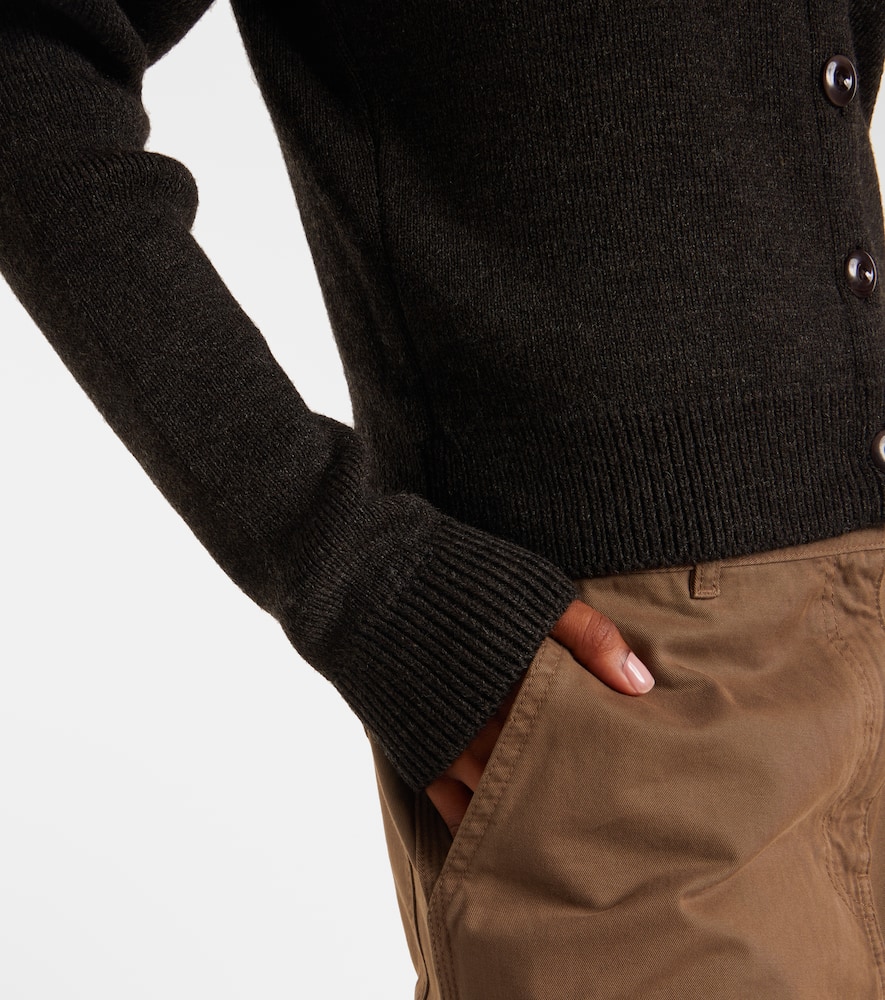 Ribbed-knit cardigan