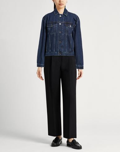 Woman Denim outerwear Blue Size L Organic cotton