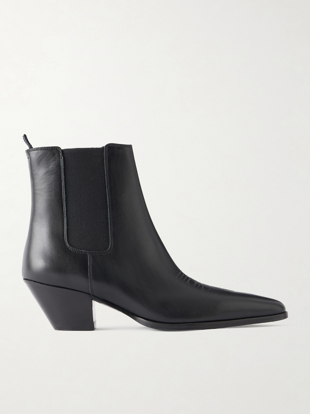 Joplin Leather Ankle Boots - Black