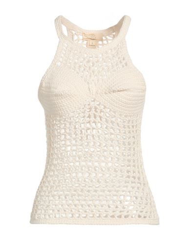 Woman Top Ivory Size XS Tanguis cotton