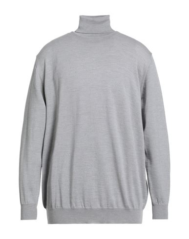 Man Turtleneck Light grey Size 44 Virgin Wool