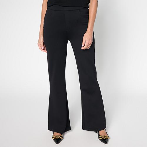 C Wonder by Christian Siriano Pull-On Ponte Knit Bootcut Pant - Blue