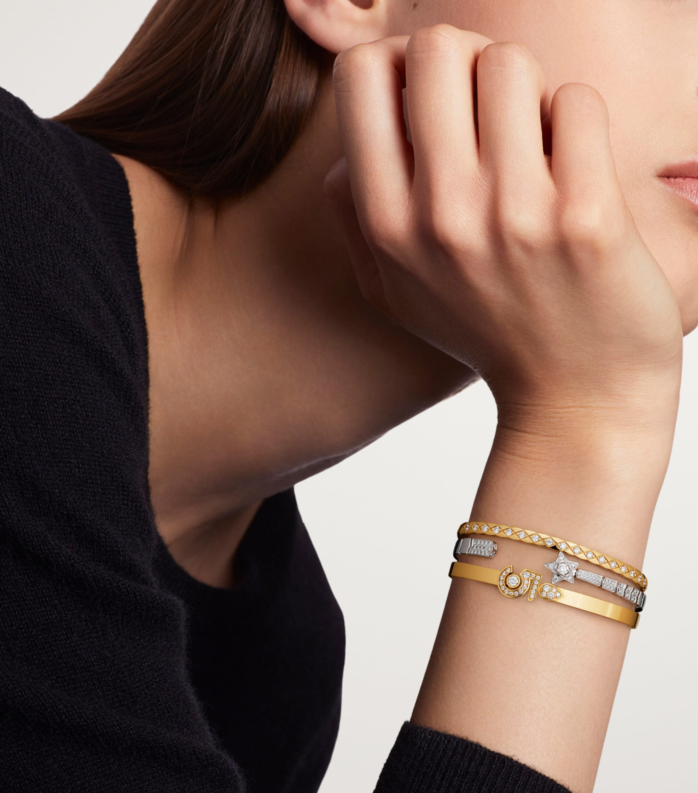 Yellow Gold and Diamond Coco Crush Bangle