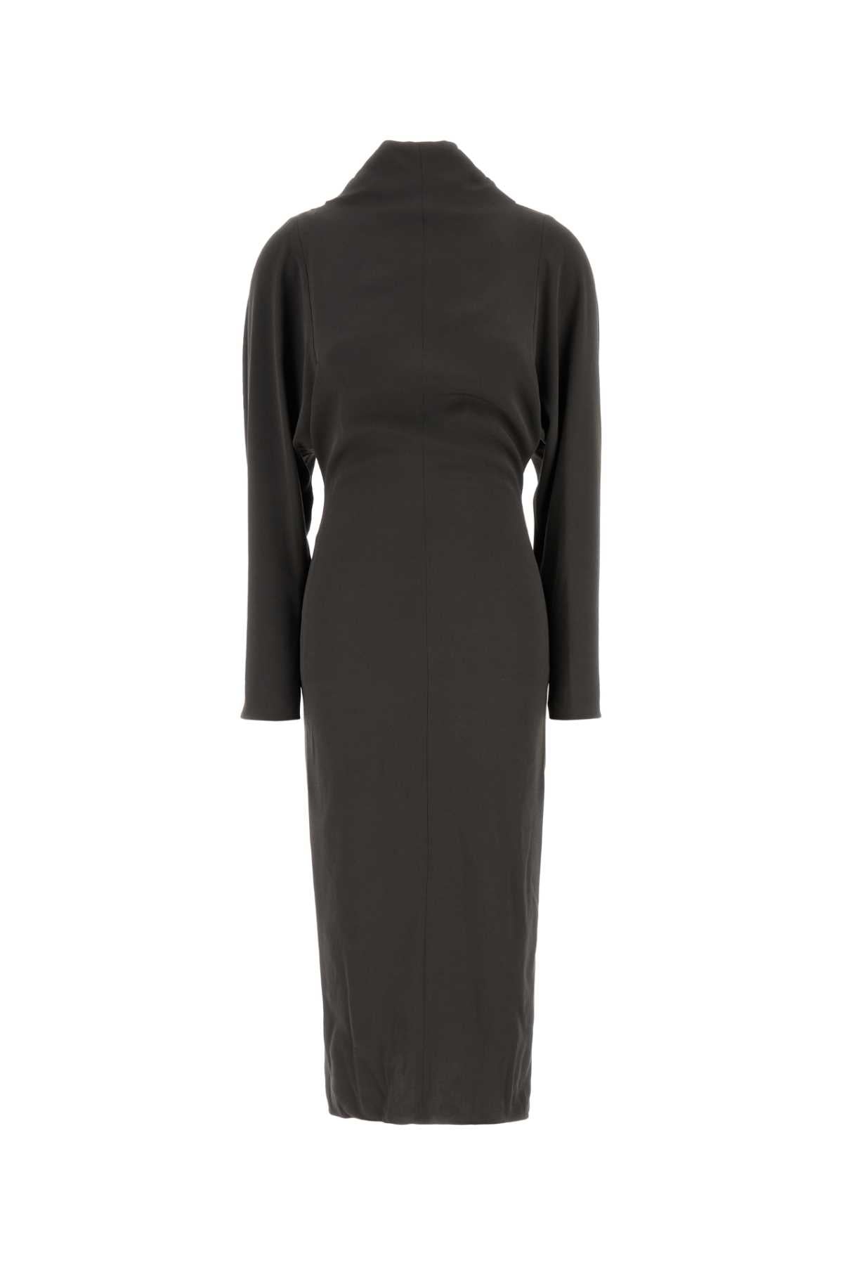 Stretch Crepe Dress — Gray