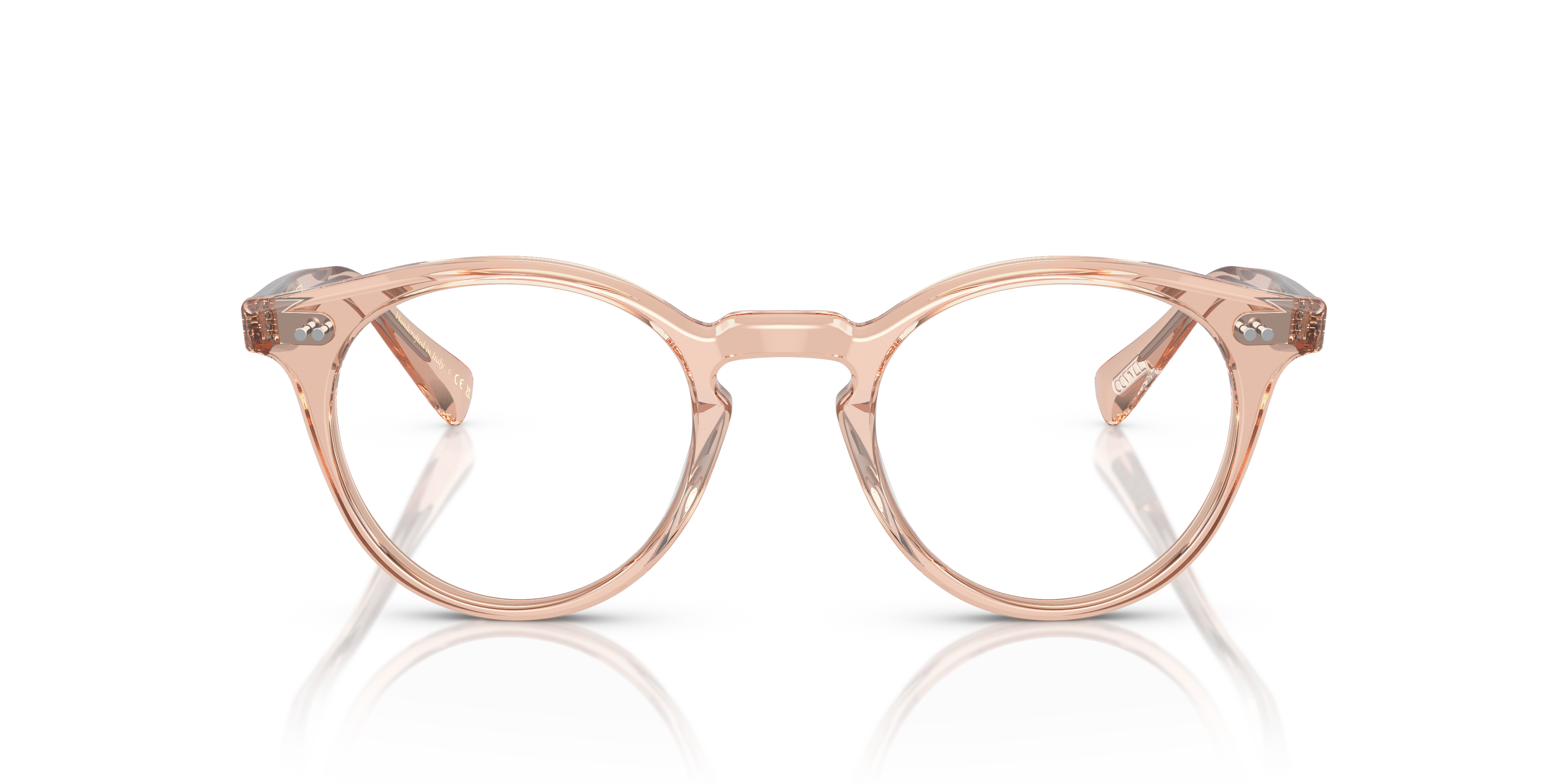 Oliver Peoples Unisex Oliver Peoples OV5459U ROMARE 1758 Optical frames Acetate Brown Transparent Pantos Norma