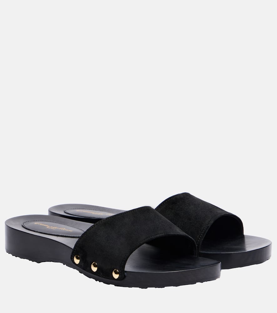 Gianvito Rossi Riviera suede slides