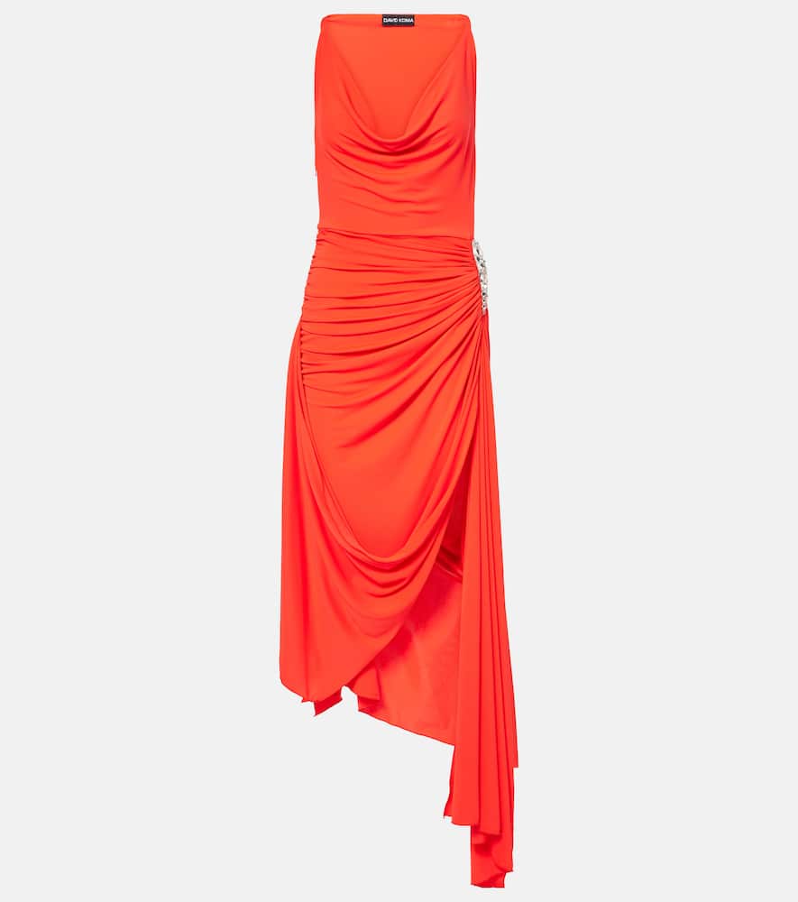Lamé midi dress