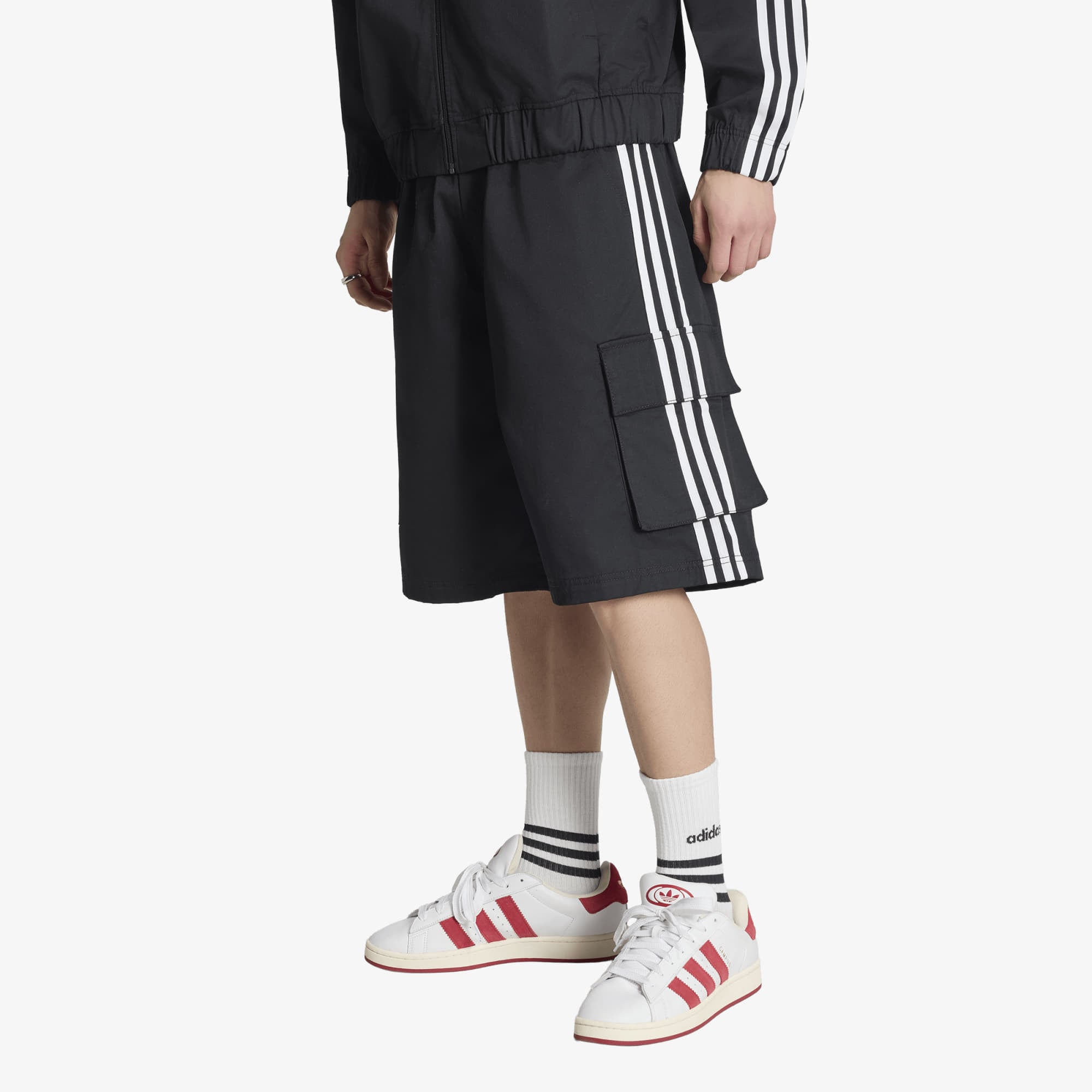 Shorts adidas Originals Adicolor Cotton Twill Cargo Shorts Black