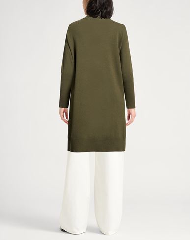 Collezione N_01 Woman Cardigan Military green Size S Merino Wool, Cashmere