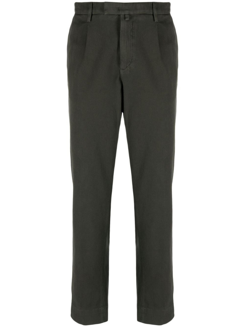 Olive Cotton Trousers