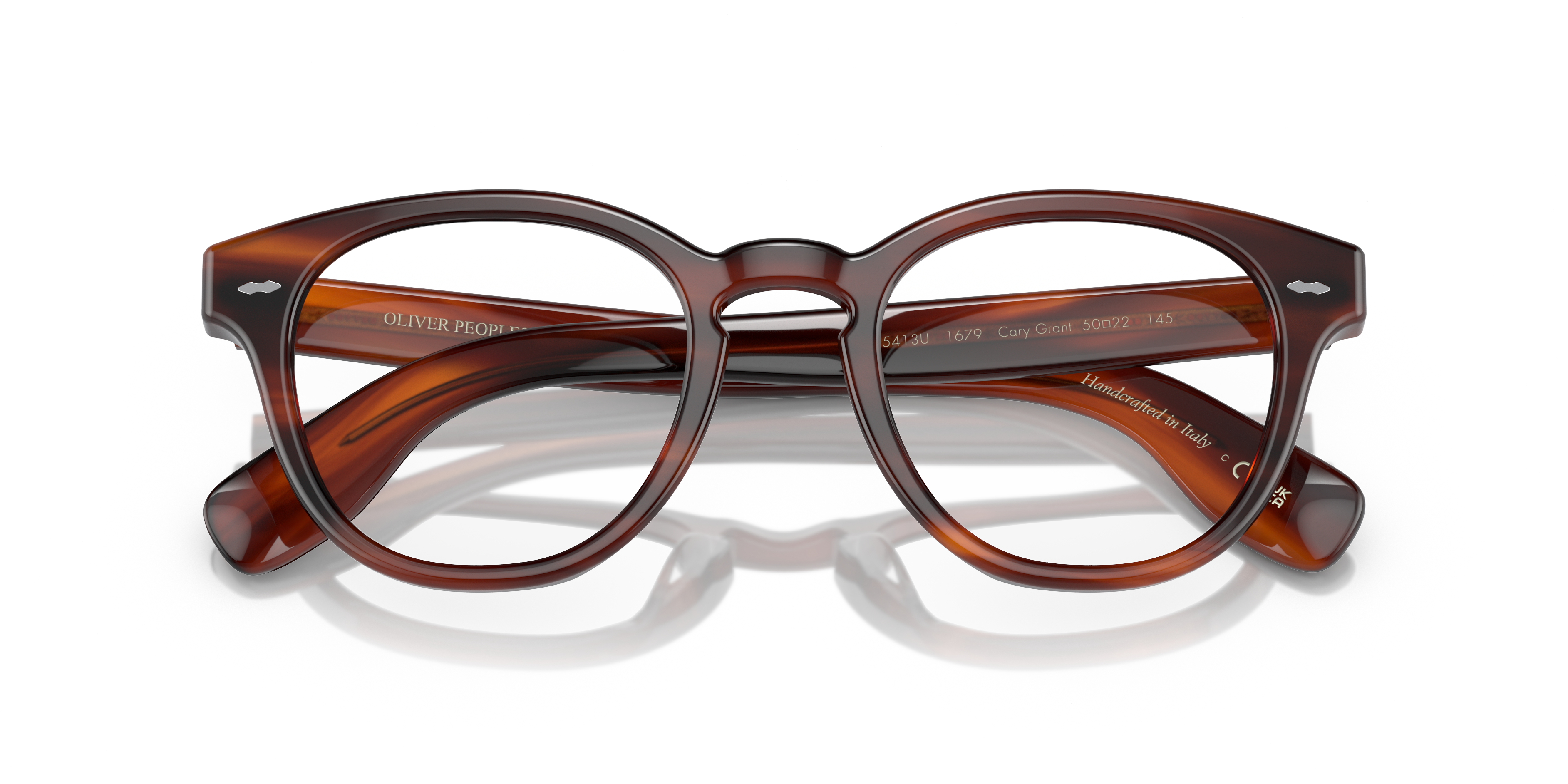 Oliver Peoples Unisex Oliver Peoples OV5413U CARY GRANT 1679 Montature da vista Acetato Tartaruga Trasparente Rotonda Normale