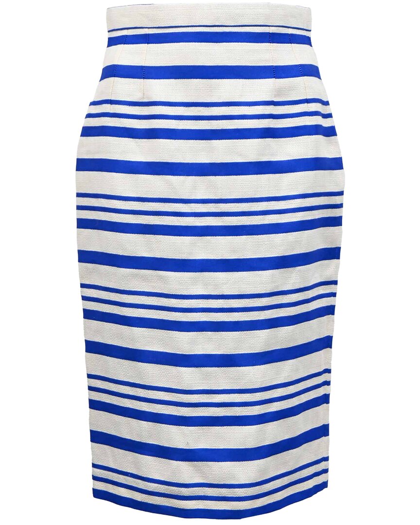 Striped Midi Skirt, Size It, 38 (Authentic Pre-Loved)