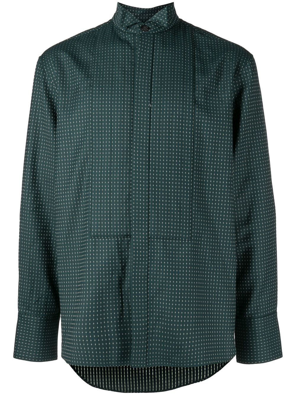 X ANOWHEREMAN spot-print shirt - Green