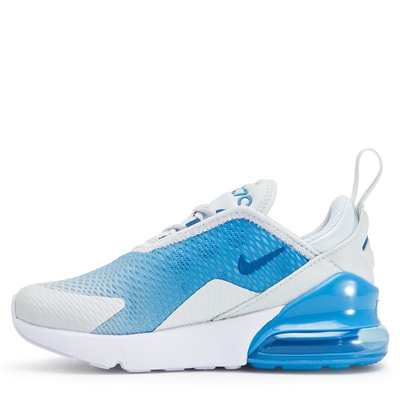 Kids' Air Max 270 Sneaker Little Kid Shoes (White/Blue)
