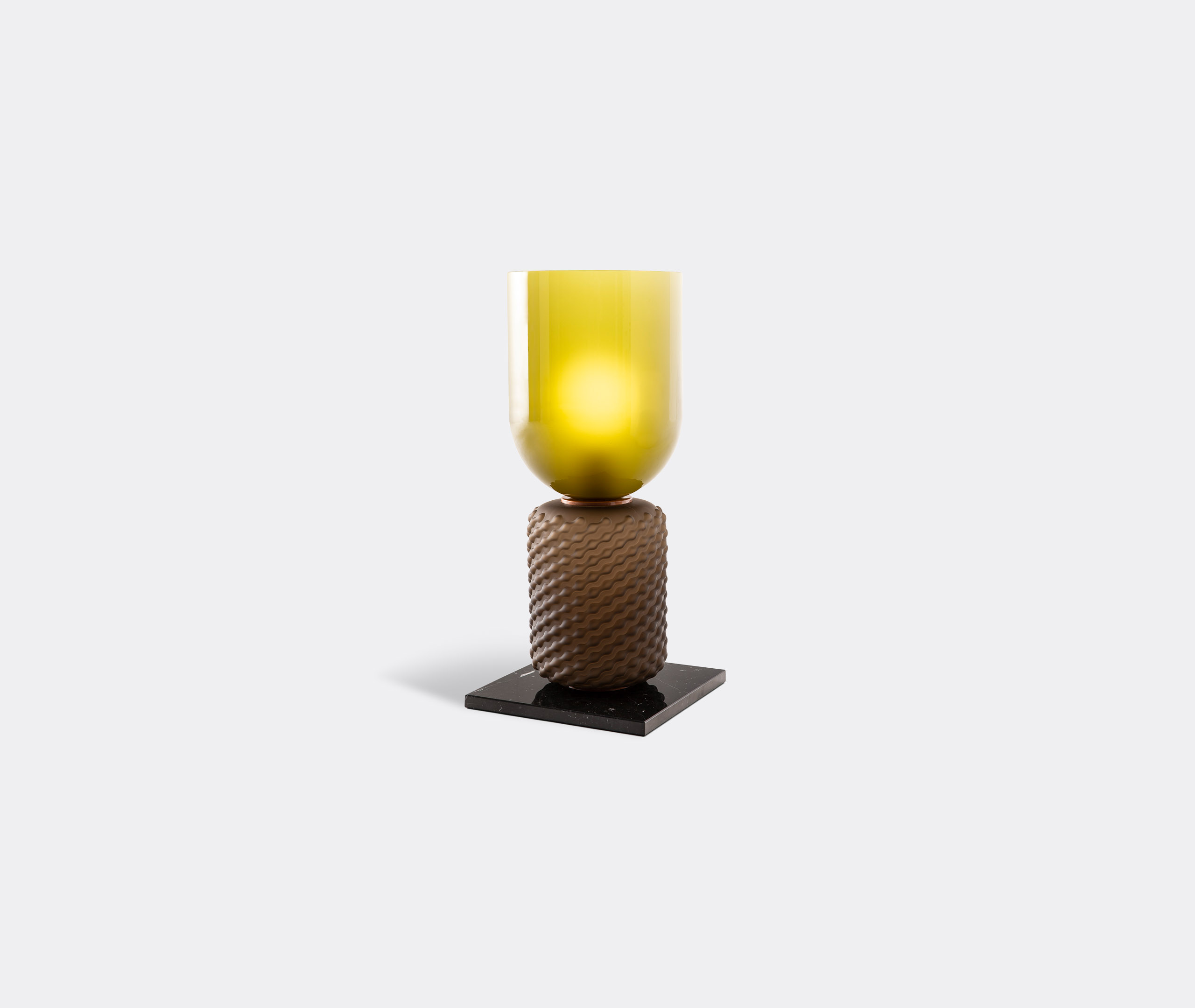 'ficupala' Table Lamp, Black And Green, Eu Plug