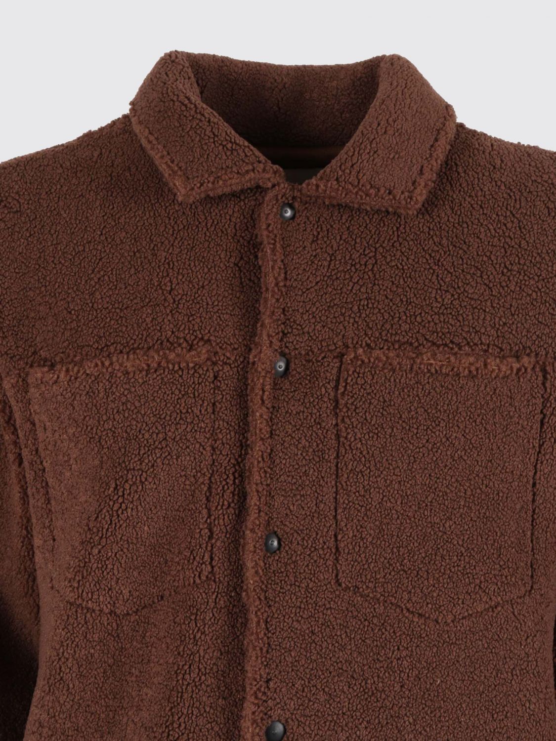 Coat Men color Black