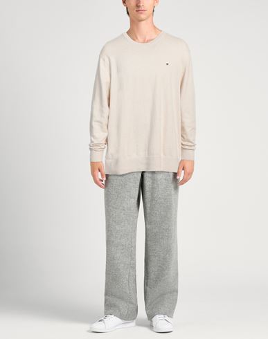 Tommy Hilfiger Man Sweater Beige Size XXXL Pima Cotton, Cashmere, Elastane
