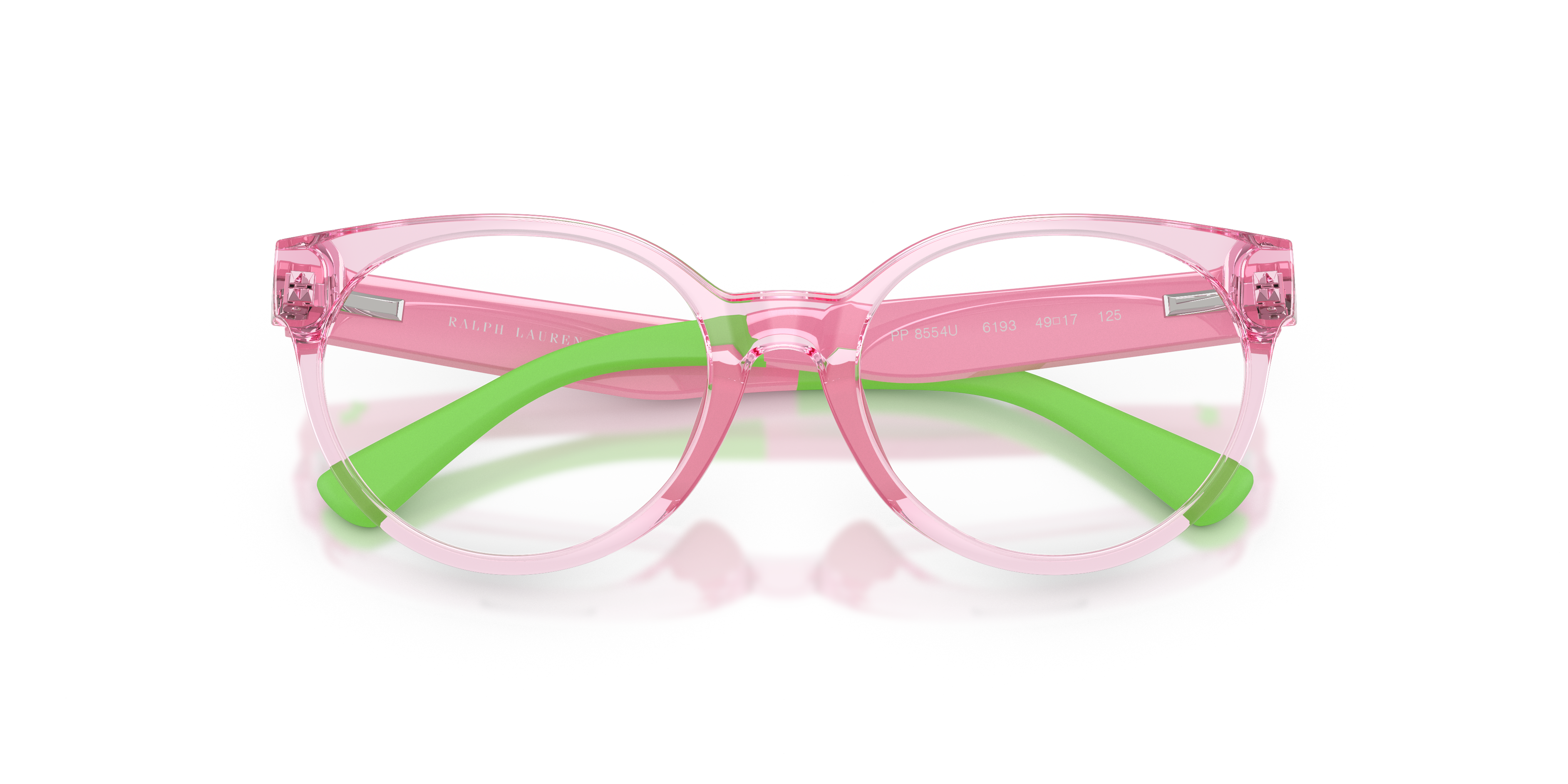 Polo Ralph Lauren Bambino Polo Ralph Lauren PP8554U 6193 Montature da vista bambino Iniettato Rosa Trasparente Pantos Normale