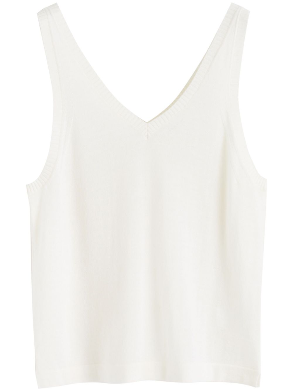 Fine-knit merino vest - Black