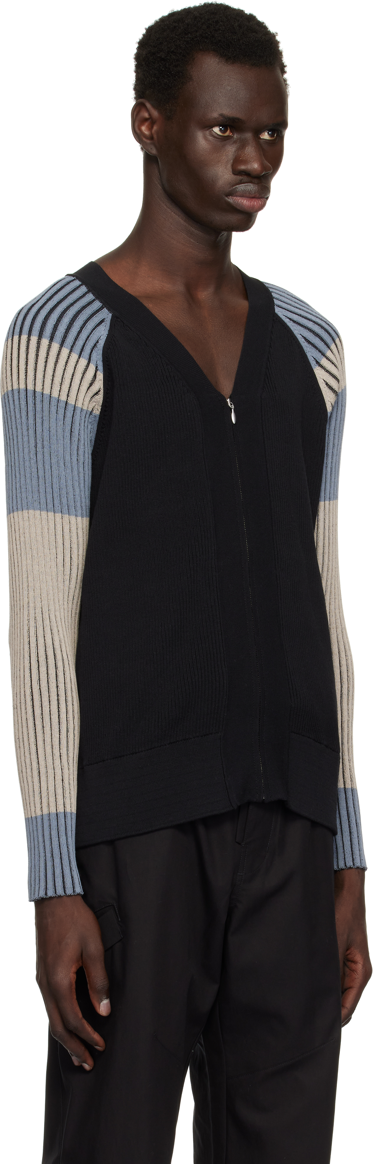 Kiko Kostadinov Black & Blue Inex Cardigan
