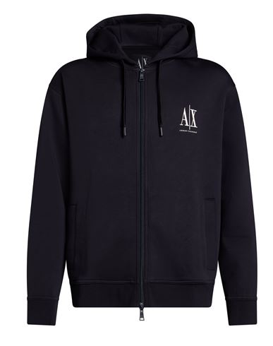 Man Sweatshirt Midnight blue Size XS Cotton, Polyester, Elastane